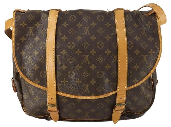 LOUIS VUITTON Borsa a Spalla Monogram Saumur 43 M42252 LV Auth 159000 Monogramma - vista 2