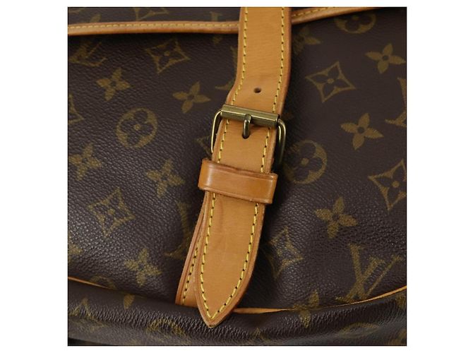 LOUIS VUITTON Borsa a Spalla Monogram Saumur 43 M42252 LV Auth 159000 Monogramma - vista 21