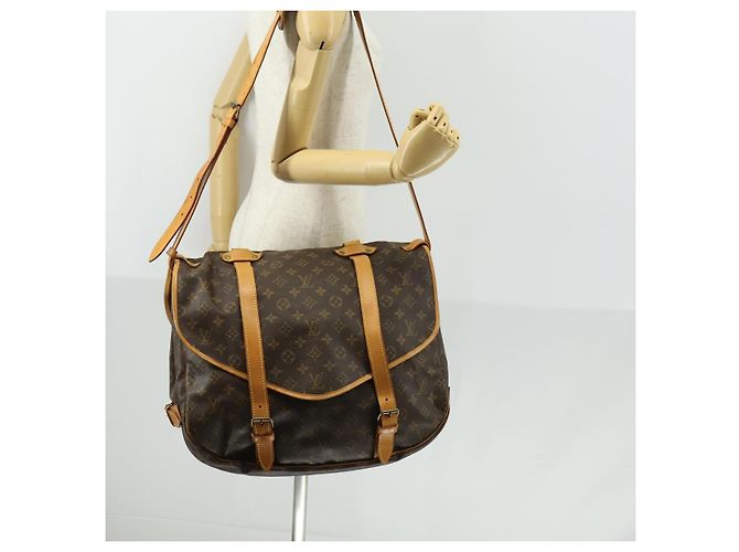 LOUIS VUITTON Borsa a Spalla Monogram Saumur 43 M42252 LV Auth 159000 Monogramma - vista 27