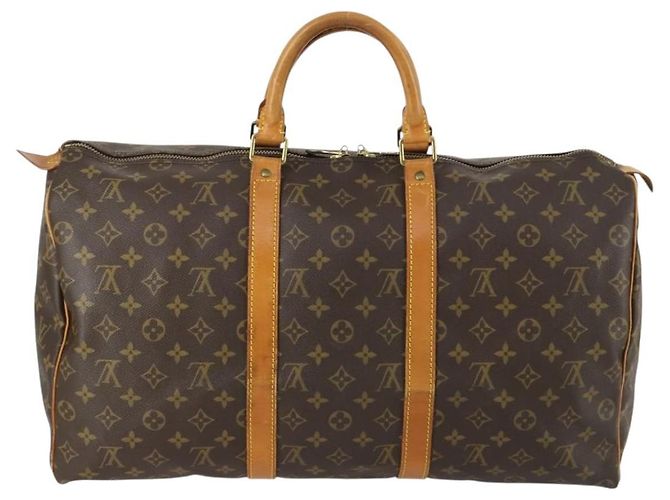 LOUIS VUITTON Borsa Boston Monogram Keepall 50 M41426 Auth LV am10370 Monogramma - vista 2
