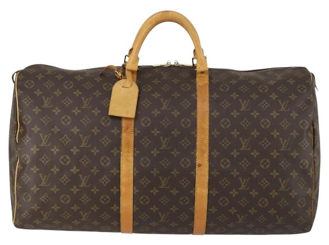 LOUIS VUITTON Borsa Boston Monogram Keepall 60 M41422 LV Auth ar13883 Monogramma - vista 13