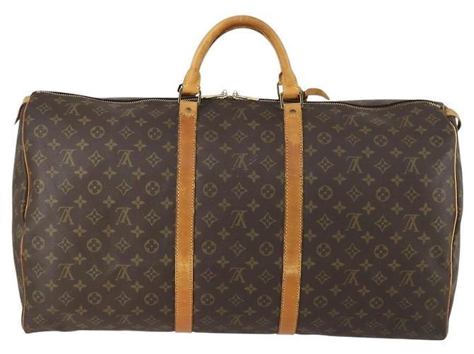LOUIS VUITTON Borsa Boston Monogram Keepall 60 M41422 LV Auth ar13883 Monogramma - vista 2