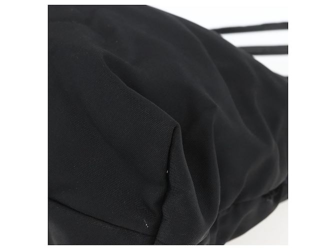 Gucci Borsa Tote in Nylon Nera Argento 002 2123 0455 Auth gh1622 Nero - vista 10