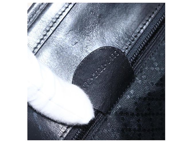 Gucci Borsa Tote in Nylon Nera Argento 002 2123 0455 Auth gh1622 Nero - vista 12