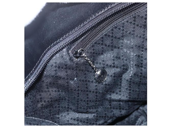 Gucci Borsa Tote in Nylon Nera Argento 002 2123 0455 Auth gh1622 Nero - vista 19