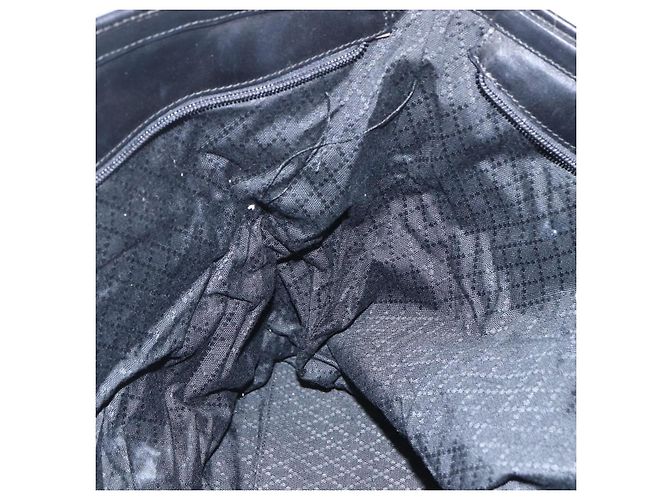 Gucci Borsa Tote in Nylon Nera Argento 002 2123 0455 Auth gh1622 Nero - vista 21