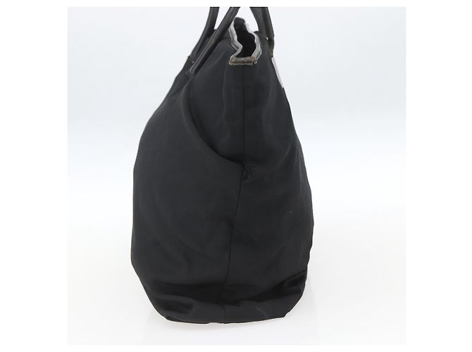 Gucci Borsa Tote in Nylon Nera Argento 002 2123 0455 Auth gh1622 Nero - vista 3