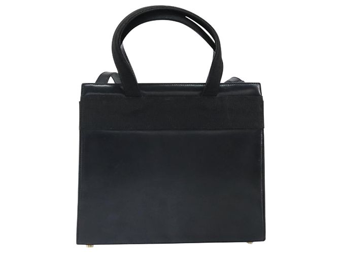 Borsa a mano Vala in pelle 2 in 1 nera e oro Auth 161693 di Salvatore Ferragamo Nero D'oro - vista 2