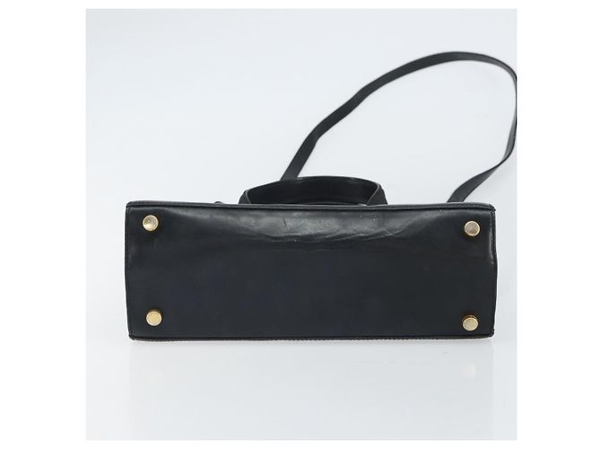 Borsa a mano Vala in pelle 2 in 1 nera e oro Auth 161693 di Salvatore Ferragamo Nero D'oro - vista 5