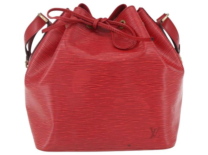 Noe LOUIS VUITTON Bolso de Hombro Petit Noé Epi Rojo M44107 LV Auth 161161 Roja - vista 13