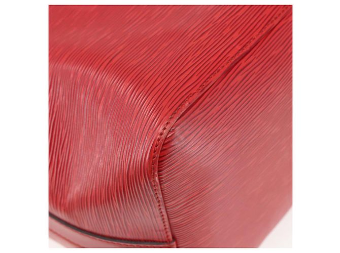 Noe LOUIS VUITTON Bolso de Hombro Petit Noé Epi Rojo M44107 LV Auth 161161 Roja - vista 14