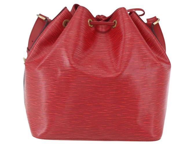 Noe LOUIS VUITTON Bolso de Hombro Petit Noé Epi Rojo M44107 LV Auth 161161 Roja - vista 2