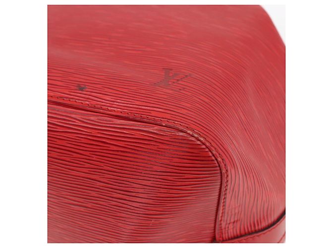 Noe LOUIS VUITTON Bolso de Hombro Petit Noé Epi Rojo M44107 LV Auth 161161 Roja - vista 9