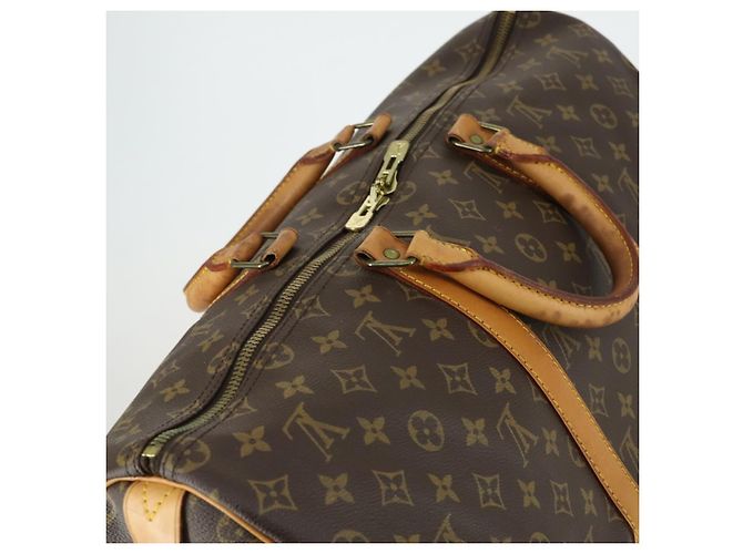 LOUIS VUITTON Borsa Boston Monogram Keepall 50 M41426 LV Auth 159645 Monogramma - vista 6
