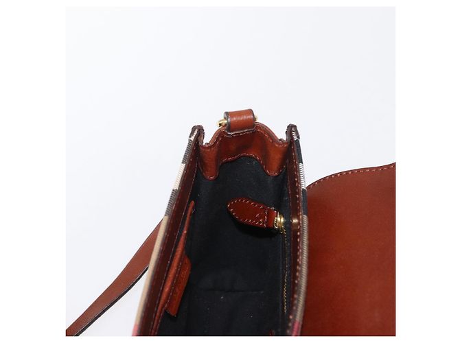 Burberry Borsa a Spalla in Pelle Marrone Oro Auth 160721 D'oro - vista 20