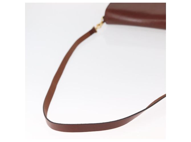 Burberry Borsa a Spalla in Pelle Marrone Oro Auth 160721 D'oro - vista 7