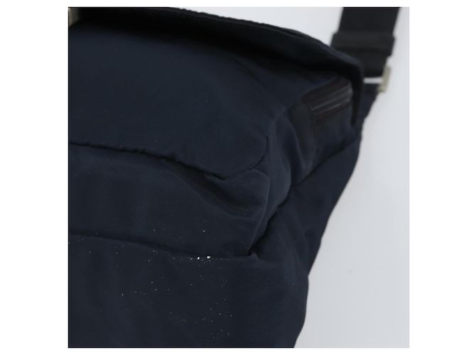 Borsa a Spalla PRADA in Nylon Blu Navy Argento Autentica 161779 - vista 14