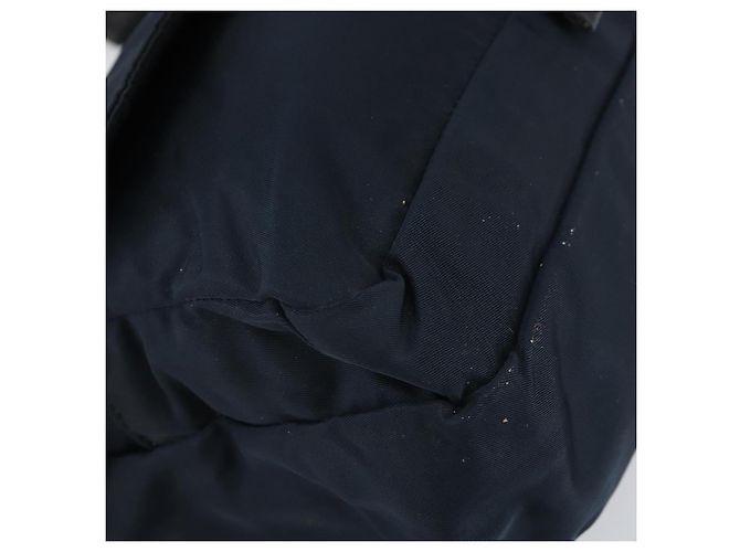 Borsa a Spalla PRADA in Nylon Blu Navy Argento Autentica 161779 - vista 15