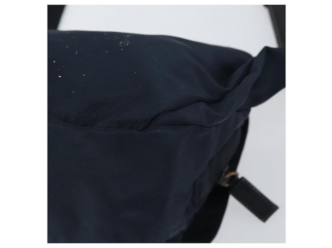 Borsa a Spalla PRADA in Nylon Blu Navy Argento Autentica 161779 - vista 16