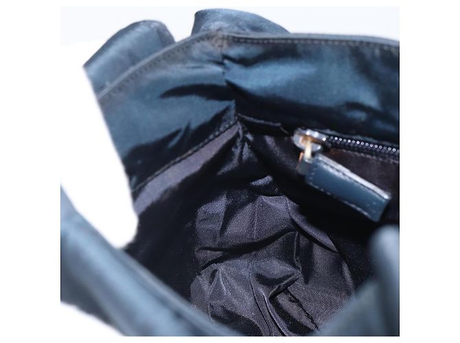 Borsa a Spalla PRADA in Nylon Blu Navy Argento Autentica 161779 - vista 24