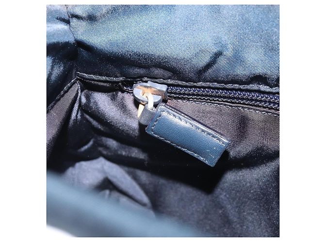 Borsa a Spalla PRADA in Nylon Blu Navy Argento Autentica 161779 - vista 25