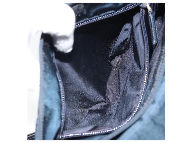 Borsa a Spalla PRADA in Nylon Blu Navy Argento Autentica 161779 - vista 26