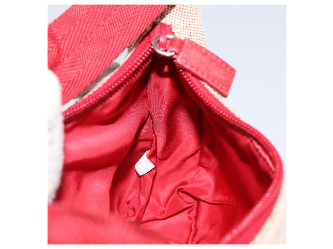 PRADA Sporttasche aus Canvas Grau Rot Auth hk3258 Braun - Ansicht 18