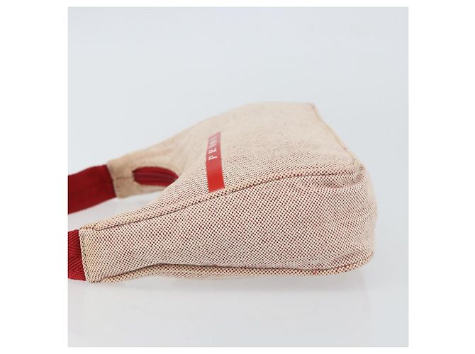 PRADA Sporttasche aus Canvas Grau Rot Auth hk3258 Braun - Ansicht 4