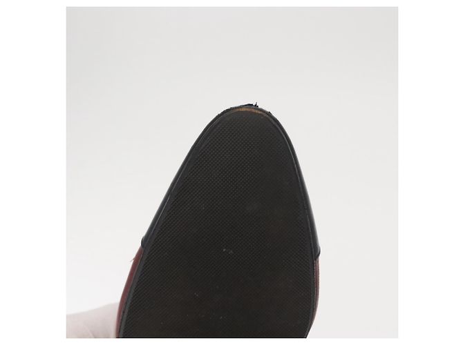 CHANEL High Heels Leder Größe 36 Bordeaux CC Auth am10330 - Ansicht 8