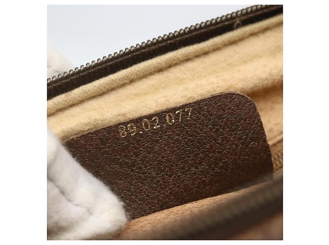 Borsa a Spalla Gucci GG Supreme Web Sherry Line PVC Beige 89 02 077 Auth 160926 - vista 12