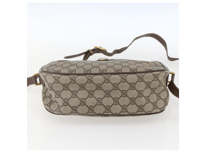 Borsa a Spalla Gucci GG Supreme Web Sherry Line PVC Beige 89 02 077 Auth 160926 - vista 5