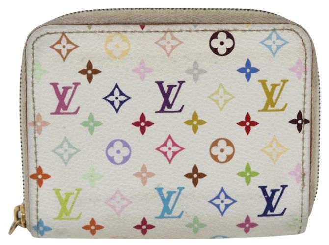 LOUIS VUITTON Monogram Multicolor Zippy Coin Purse White M93741 LV Auth 163014 - view 13