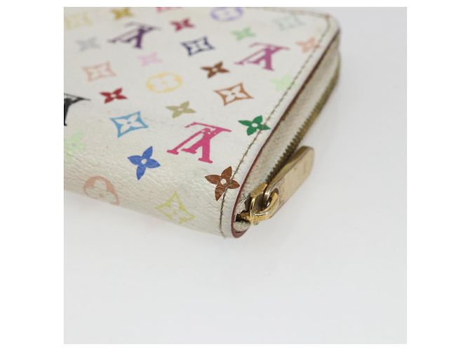 LOUIS VUITTON Monogram Multicolor Zippy Coin Purse White M93741 LV Auth 163014 - view 15