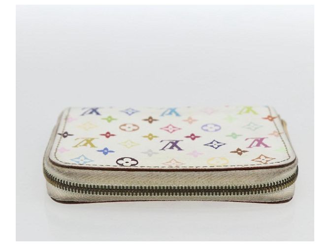 LOUIS VUITTON Monogram Multicolor Zippy Coin Purse White M93741 LV Auth 163014 - view 5