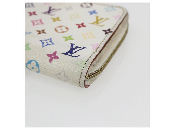 LOUIS VUITTON Monogram Multicolor Zippy Coin Purse White M93741 LV Auth 163014 - view 7