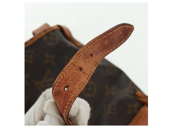 LOUIS VUITTON Borsa a Spalla Monogram Saumur 35 M42254 LV Auth 161371 Monogramma - vista 10