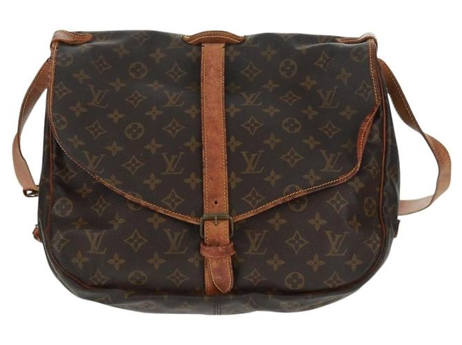 LOUIS VUITTON Borsa a Spalla Monogram Saumur 35 M42254 LV Auth 161371 Monogramma - vista 13