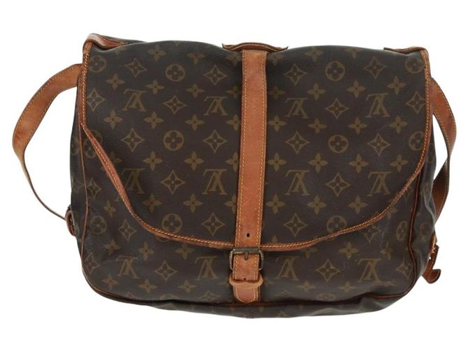 LOUIS VUITTON Borsa a Spalla Monogram Saumur 35 M42254 LV Auth 161371 Monogramma - vista 2