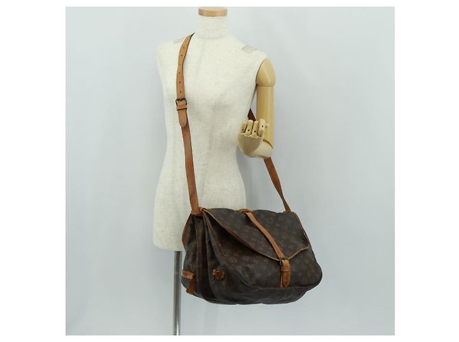 LOUIS VUITTON Borsa a Spalla Monogram Saumur 35 M42254 LV Auth 161371 Monogramma - vista 36