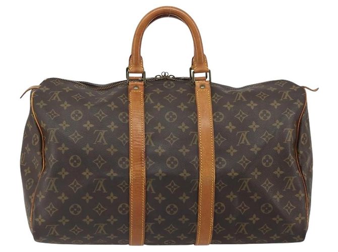 LOUIS VUITTON Borsa Boston Monogram Keepall 45 M41428 LV Auth am10382 Monogramma - vista 2
