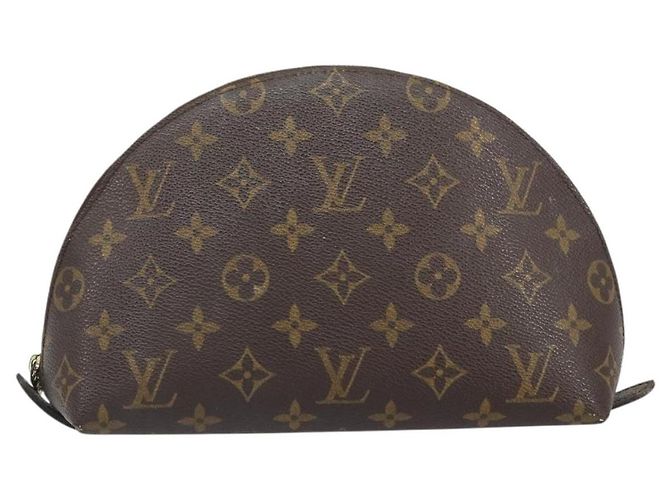 LOUIS VUITTON Pochette Cosmetica Demi Ronde Monogram M47520 LV Auth 161707 Monogramma - vista 13