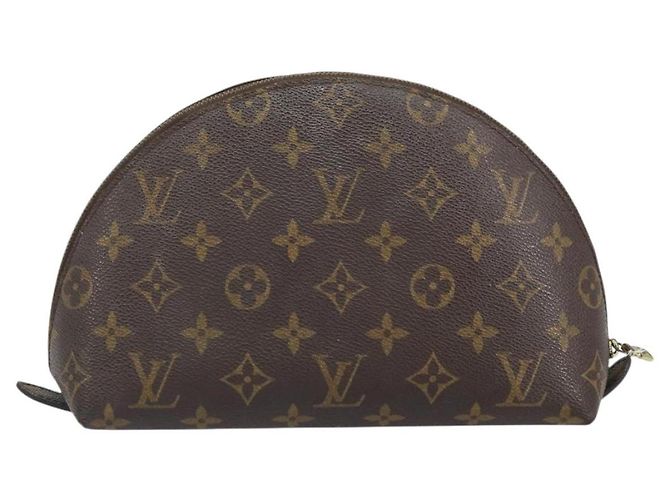 LOUIS VUITTON Pochette Cosmetica Demi Ronde Monogram M47520 LV Auth 161707 Monogramma - vista 2