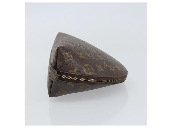 LOUIS VUITTON Pochette Cosmetica Demi Ronde Monogram M47520 LV Auth 161707 Monogramma - vista 3