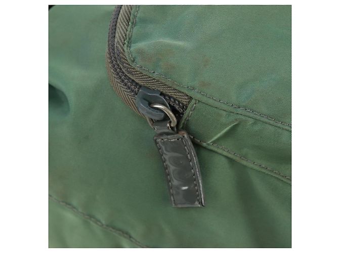 PRADA Rucksack aus Nylon Silber Hellgrün Auth 161541 - Ansicht 20