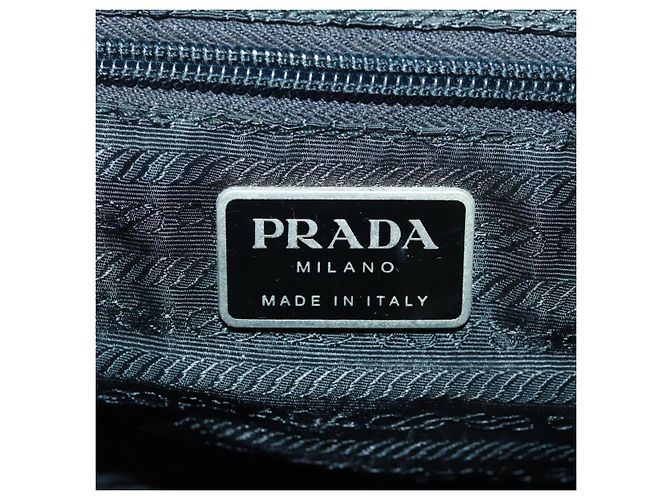 PRADA Rucksack aus Nylon Silber Hellgrün Auth 161541 - Ansicht 25