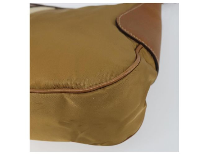 Borsa a Spalla PRADA Nylon Beige Argento Autentica 162978 - vista 15