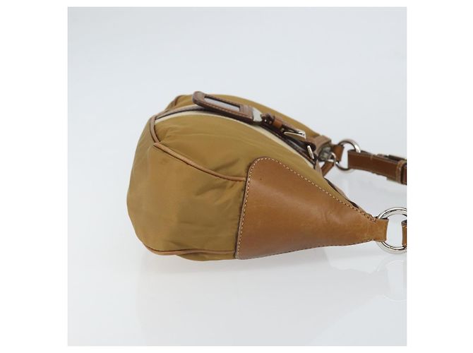 Borsa a Spalla PRADA Nylon Beige Argento Autentica 162978 - vista 3