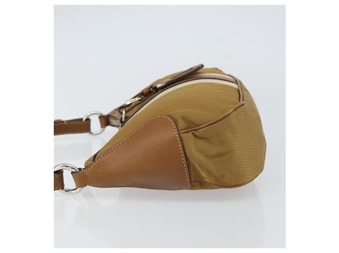 Borsa a Spalla PRADA Nylon Beige Argento Autentica 162978 - vista 4