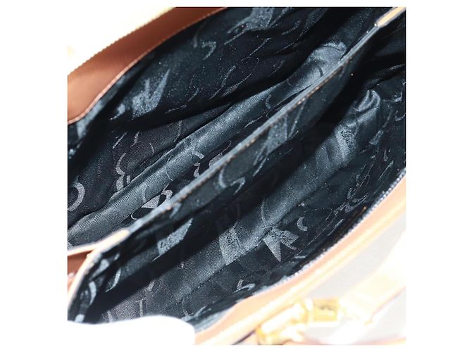Borsa a mano in pelle Salvatore Ferragamo 2 in 1 marrone oro Auth 159378 - vista 11