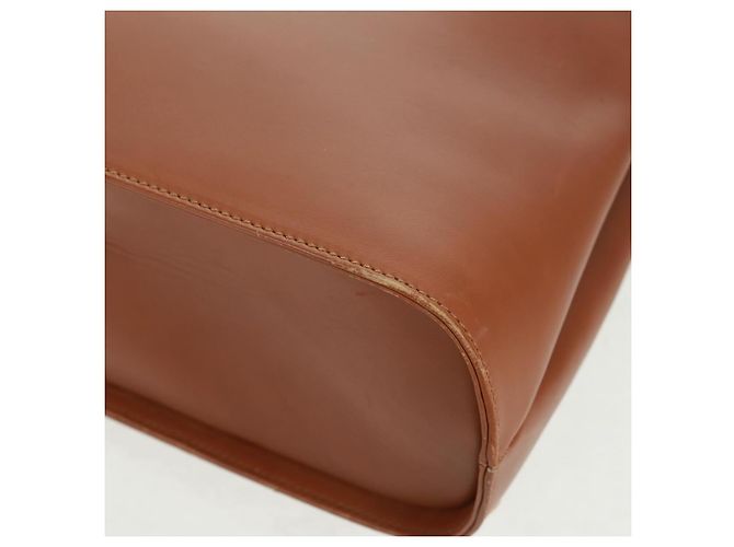 Borsa a mano in pelle Salvatore Ferragamo 2 in 1 marrone oro Auth 159378 - vista 19